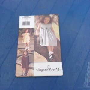 Vogue For Me Sewing Pattern 7320 Girl's Dresses Dress Sizes 2-4 Uncut